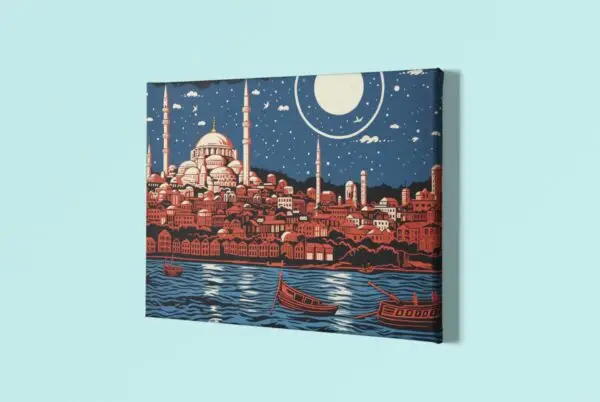 Istanbul Leinwand hängend