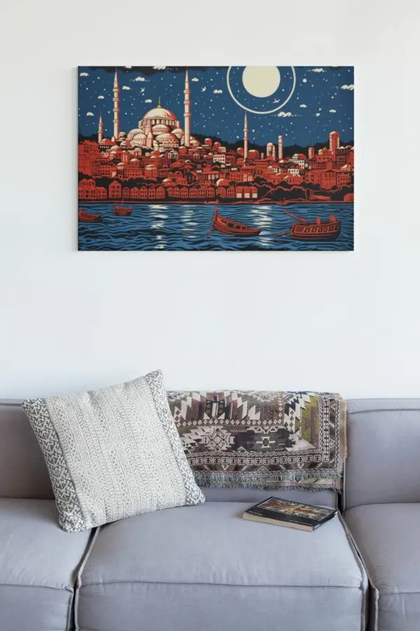 Istanbul Leinwand hängend Wohnzimmer