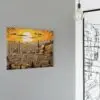 Jerusalem Leinwand im Atelier