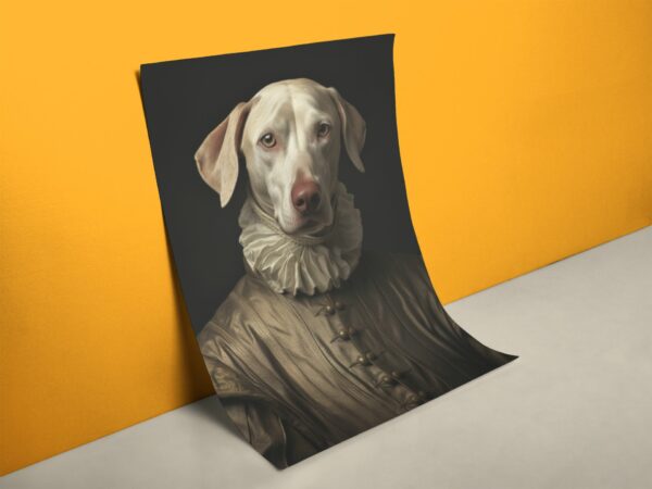 Kurioses Hund Mensch Poster XXL Wandbild