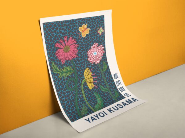 Yayoi Kusama Blumen Poster