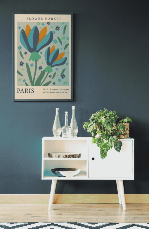 Blumenmarkt Paris Poster