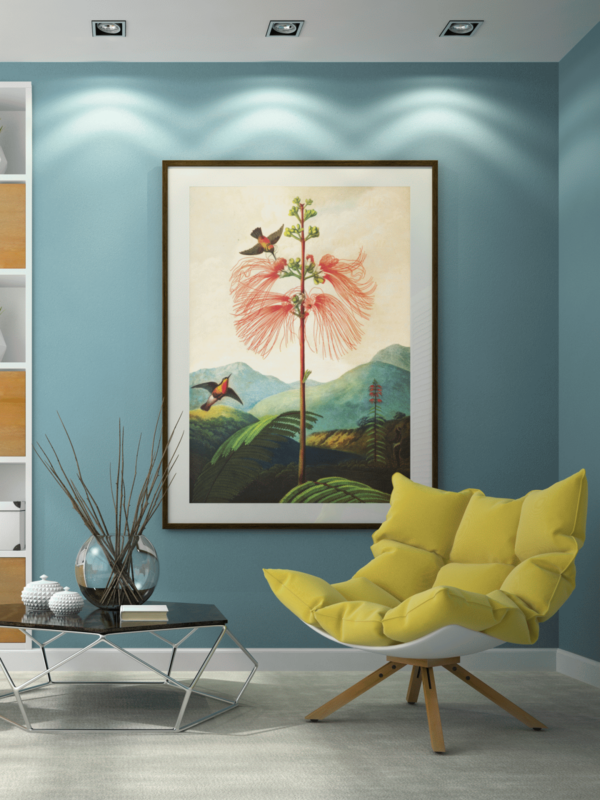 XXL Retro Naturposter mit Blumen