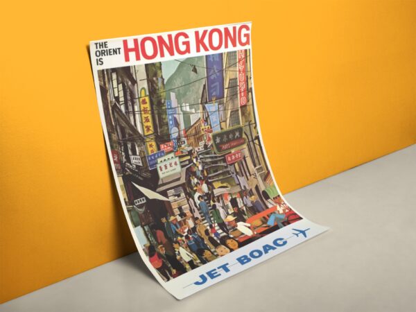 Retro Reiseposter Hong Kong