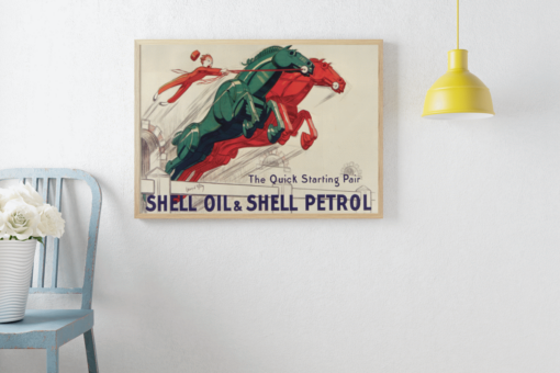 Shell Retro Poster