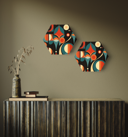 Mid Century Modern Hexagon Bild