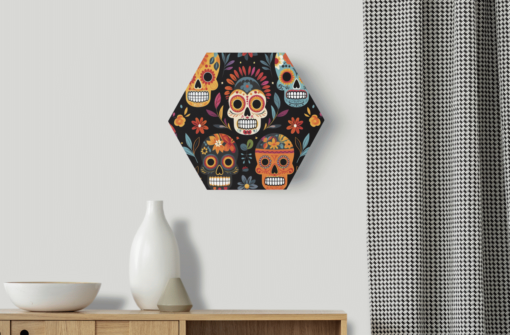 Hexagon Bild Dia Muertos