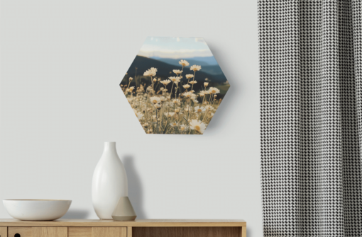 Hexagon Bild Alpenwiese